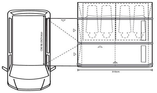 Outdoor Revolution Movelite T3E PC Driveaway Awning