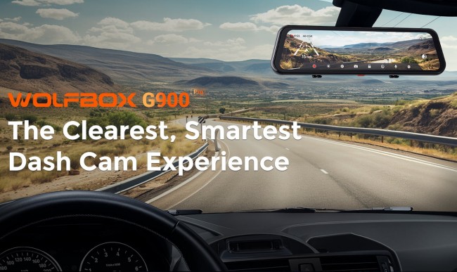 Wolfbox G900PRO Mirror Dash Cam 