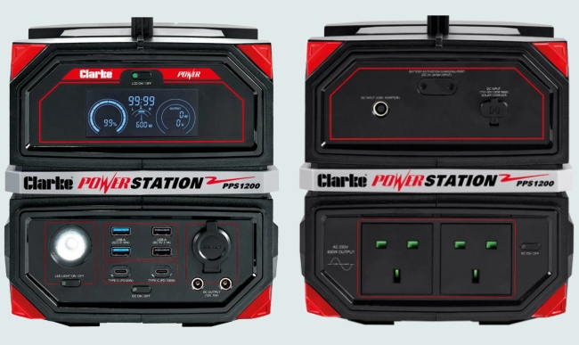 Clarke PPS1200 Power Station and 200W Folding Solar Panel