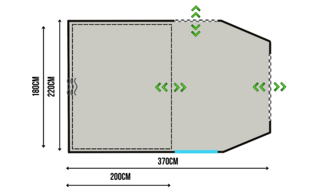 OLPRO Stafford 3.0 - 3 Berth Tent