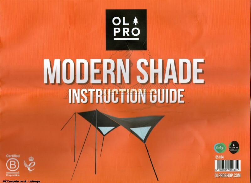 OLPRO Modern Shade Campervan Canopy-Grey