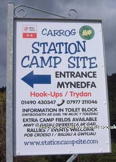 Carrog Station Camp Site