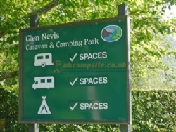 Glen Nevis Caravan And Camping Park