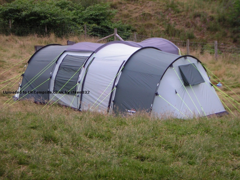 Tente Wynnster Corvus 8 Elite – 8 Places Avec Auvent – Bleue – Utilisée 1 Fois